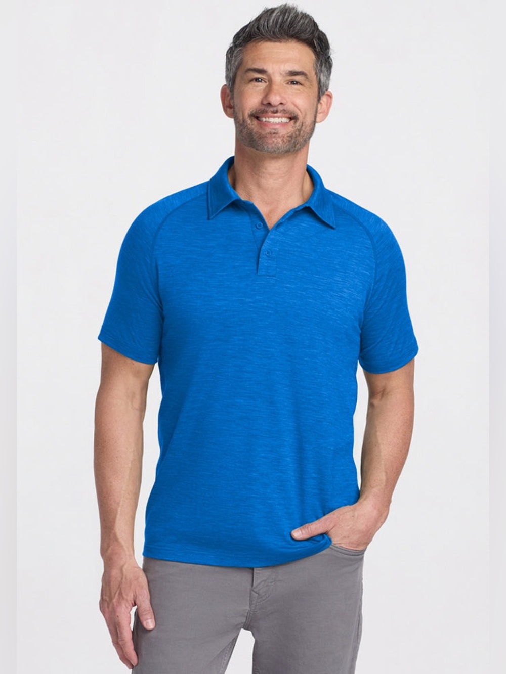 Woolx Men’s Summit Polo Merino Wool Short-Sleeve Top Ultra Soft Feather-Light